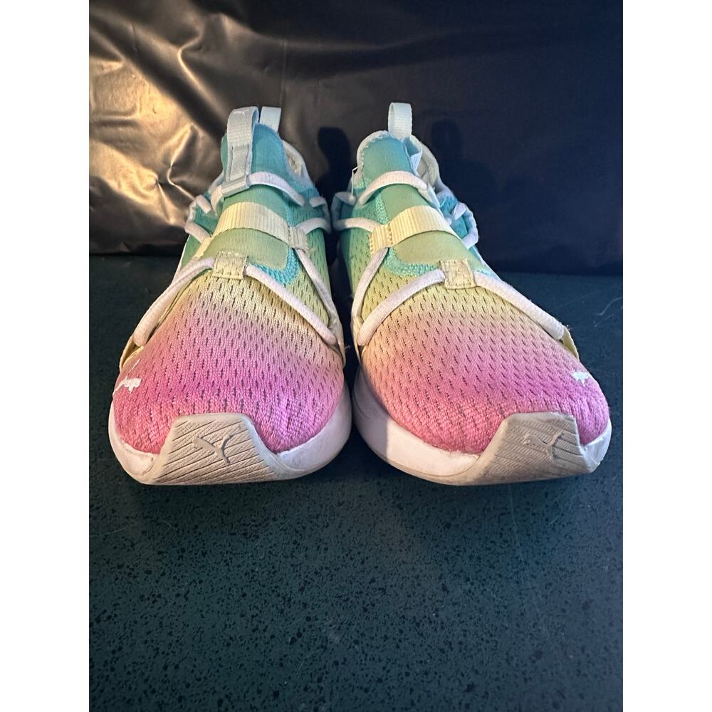 Puma Softride Rift Slip On Sneaker Rainbow/White -/Wmns 6 C Causal Walking Run - Picture 2 of 6